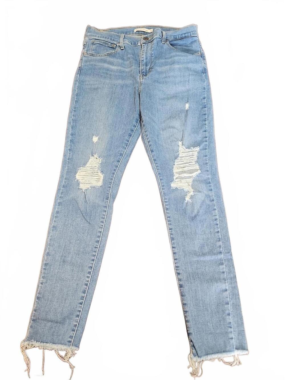 Levi's Women Jeans Size 30 Light Blue 720 High Rise Skinny Medium Wash
